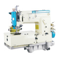 Direct drive flat bed for elastic or lace attaching with tape cutter interlock machine industrial interlock sewing machine